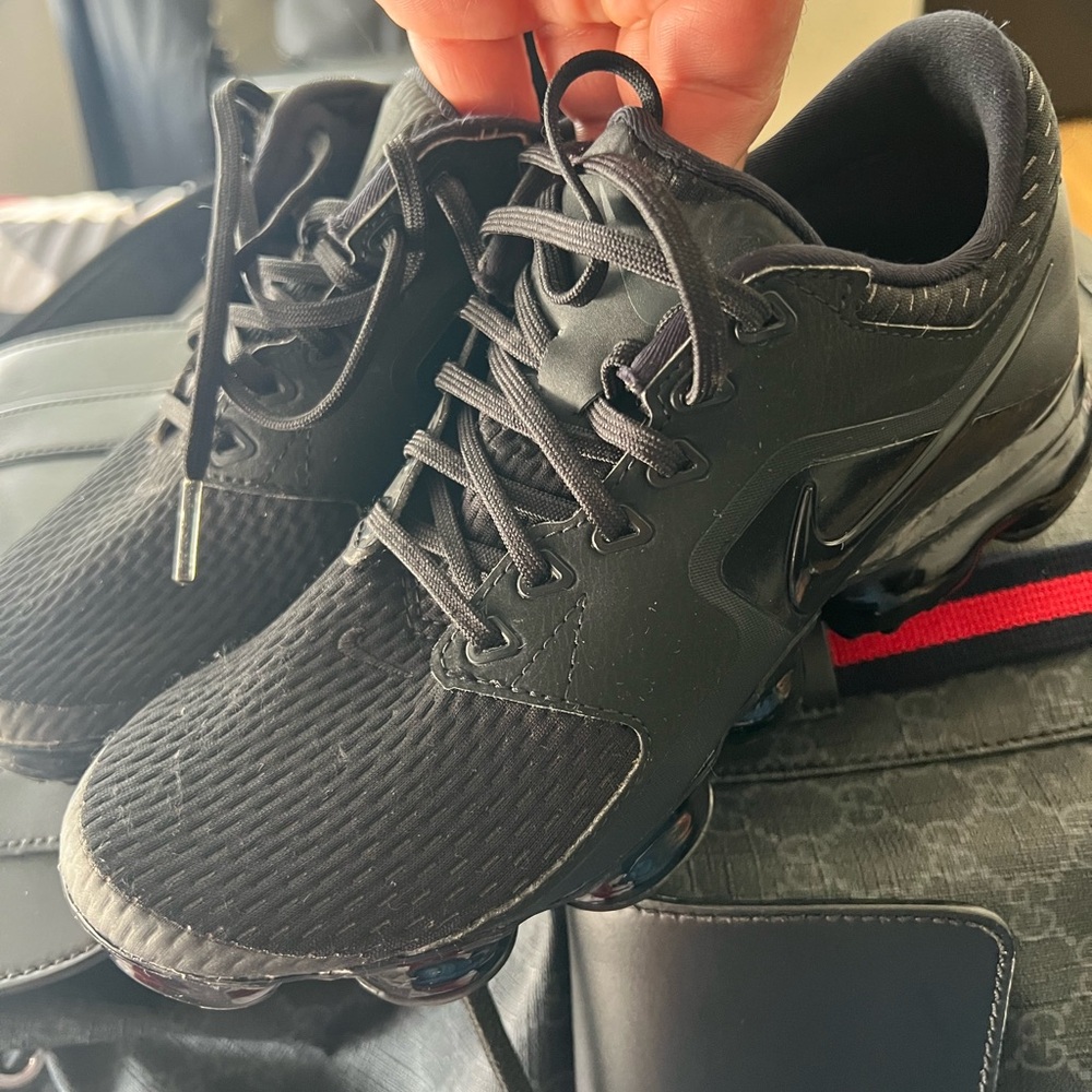 Nike Men's All-Black VaporMax Style Athletic Running Shoes